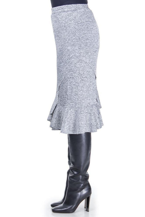 Fusta jerse gri  Liza Panait Liza Panait Online Boutique